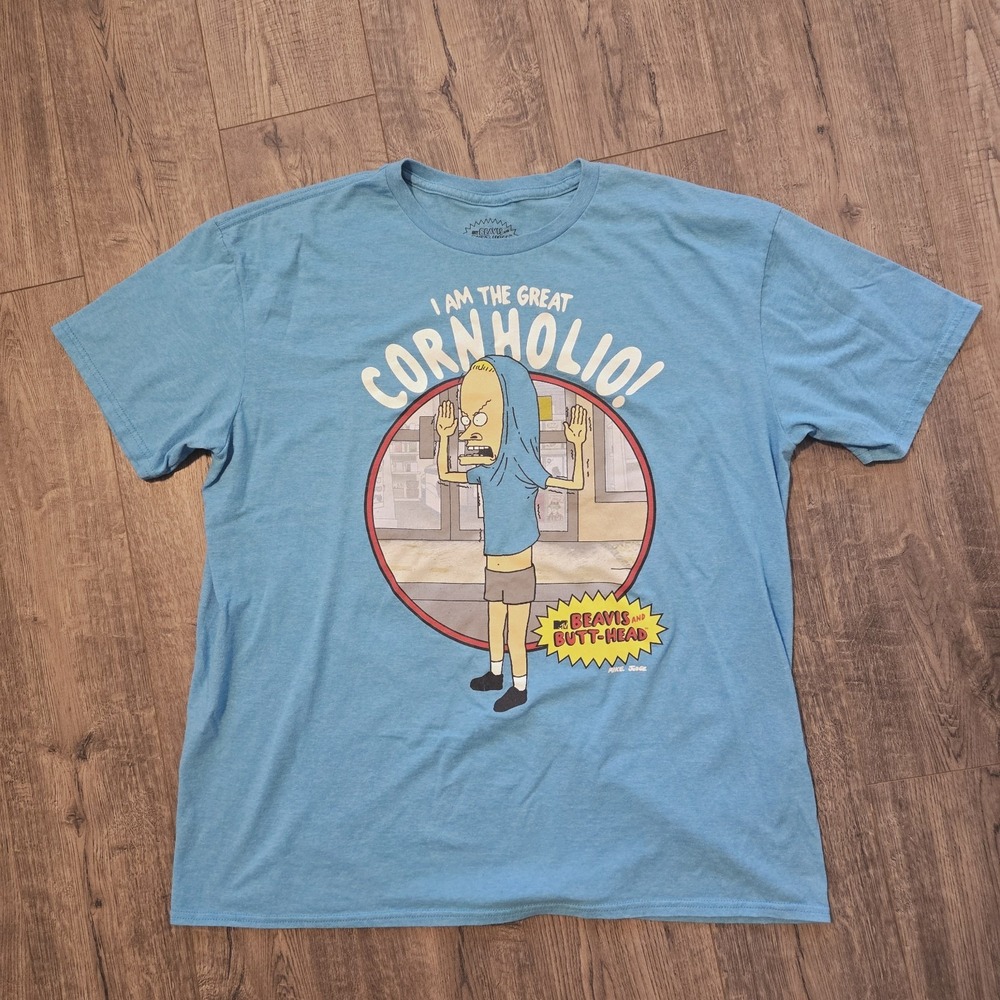 Mtv Beavis & Butthead I am The Great Cornholio Mike Judge Unisex XL T Shirt